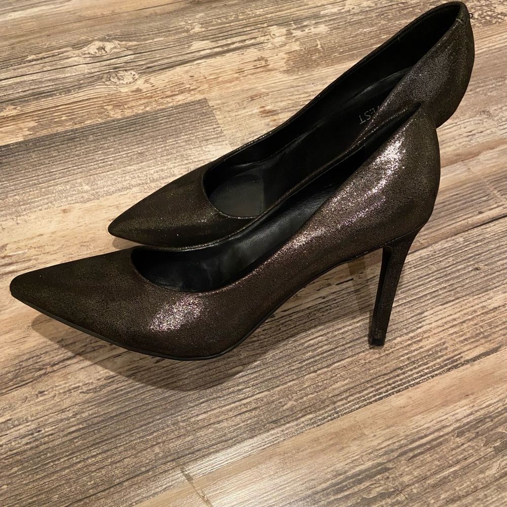 Nine West Metallic heels- size 8.5
